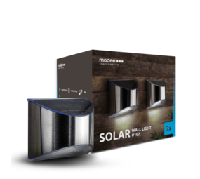 Modee Lighting LED Wandleuchte Solar chrom - IP44 6Lm 6000K Tageslichtweiß - Duo-Pack Modee Lighting LED Wandleuchte Solar chrom - IP44 6Lm 6000K Tageslichtweiß - Duo-Pack