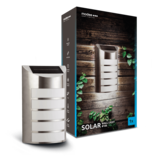 LED Wandleuchte Solar chrom - IP44 20Lm 6000K Tageslichtweiß LED Wandleuchte Solar chrom - IP44 20Lm 6000K Tageslichtweiß