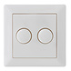LCB LED-Beleuchtung Innovatives Design, hochwertige Technik & schnelle Lieferung! LED Dimmer DUO Abdeckrahmen / Abdeckplatte Klassisch - 84x84mm