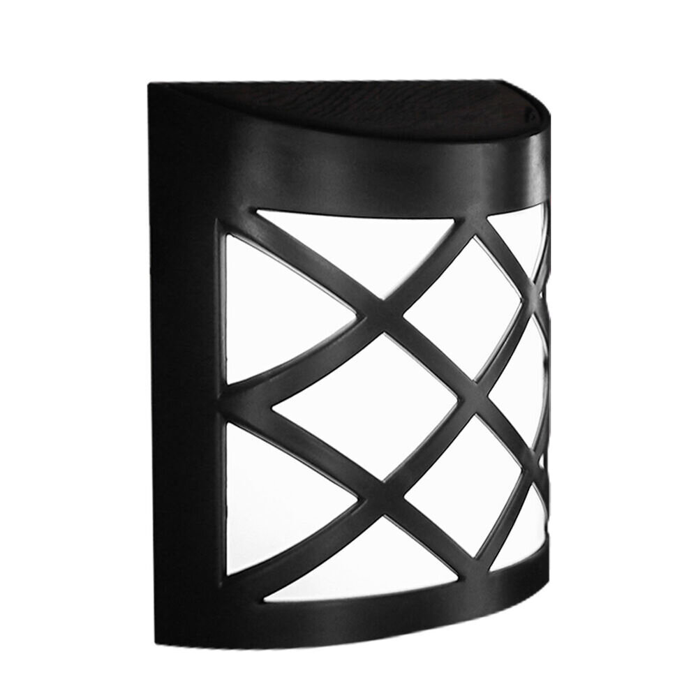 LED Wandleuchte Solar schwarz - IP44 1,5Lm - 6000K Tageslichtweiß