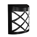 LED Wandleuchte Solar schwarz - IP44 1,5Lm - 6000K Tageslichtweiß