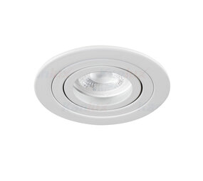 Kanlux Einbaurahmen Weiß rund - schwenkbar - Sägegröße 80mm - Außengröße 92mm - exkl. LED Spot Kanlux Einbaurahmen Weiß rund - schwenkbar - Sägegröße 80mm - Außengröße 92mm - exkl. LED Spot