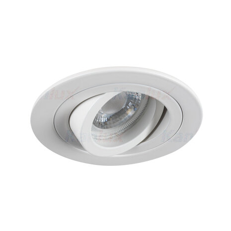 Kanlux Einbaurahmen Weiß rund - schwenkbar - Sägegröße 80mm - Außengröße 92mm - exkl. LED Spot Kanlux Einbaurahmen Weiß rund - schwenkbar - Sägegröße 80mm - Außengröße 92mm - exkl. LED Spot