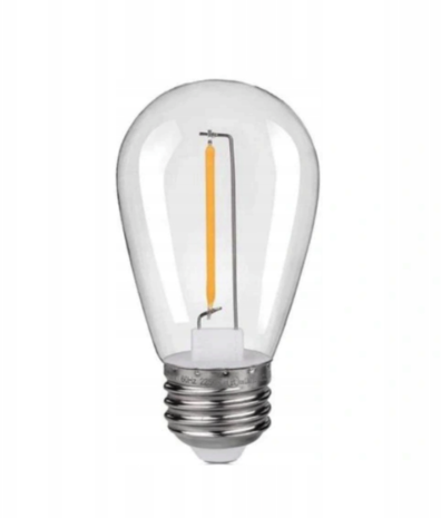 Kobi LED-Leuchten – Effizient & Zuverlässig LED-Glühfadenlampe, Kugelform ST45 – E27-Fassung – 1 W – 2700 K, warmweißes Licht Kobi LED-Leuchten – Effizient & Zuverlässig LED-Glühfadenlampe, Kugelform ST45 – E27-Fassung – 1 W – 2700 K, warmweißes Licht