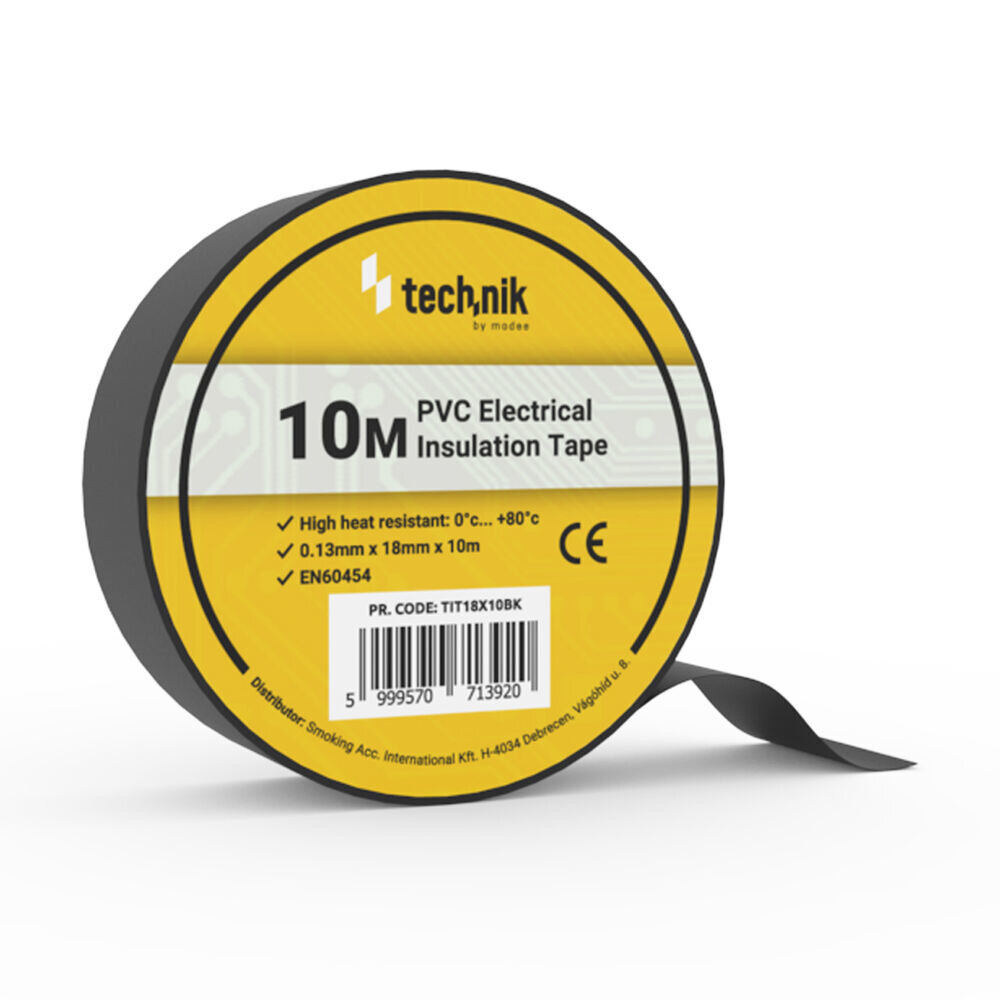 Technik Isolierband 0,13 x 18mm - 10 Meter Schwarz Technik Isolierband 0,13 x 18mm - 10 Meter Schwarz