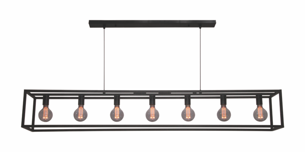 Freelight LED Pendelleuchte Esteso mit 7 Lichtern Schwarz Freelight LED Pendelleuchte Esteso mit 7 Lichtern Schwarz