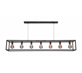 Freelight LED Pendelleuchte Esteso mit 7 Lichtern Schwarz Freelight LED Pendelleuchte Esteso mit 7 Lichtern Schwarz