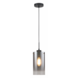 Freelight LED-Beleuchtung  LED Pendelleuchte Ventotto mit einzel Licht Schwarz / Rauchglas