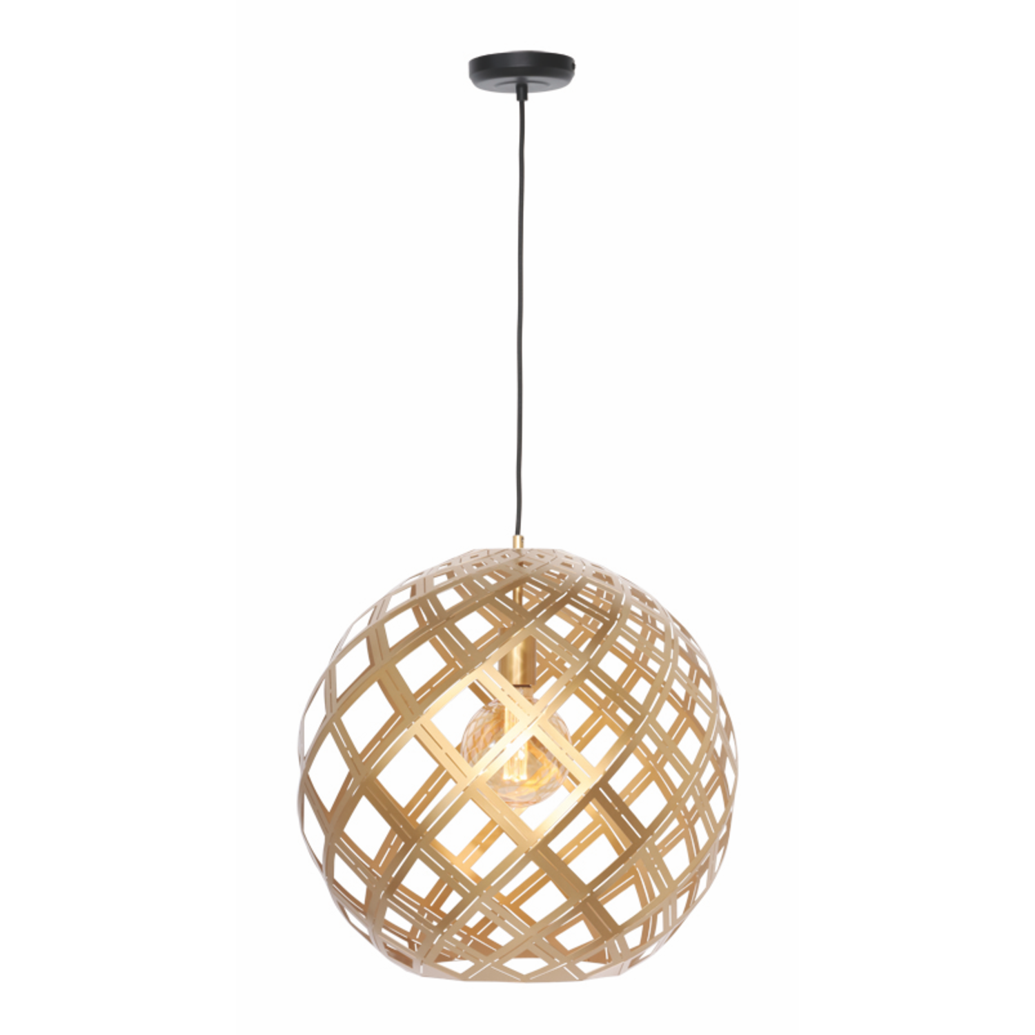 LED Pendelleuchte Emma Globe 40cm Gold