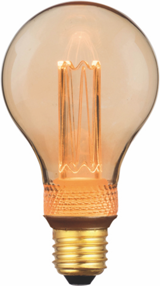 Freelight LED-Beleuchtung  2,3W LED Lampe Gold 7,5cm E27 1800K 3 Einstellungen