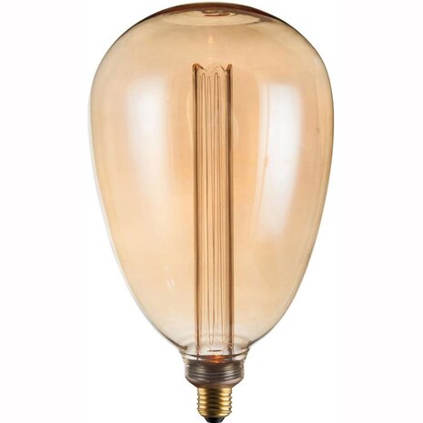 Freelight LED Lampe E27 - 5W -  Gold - 17x30cm - 1800K - 3 Einstellungen