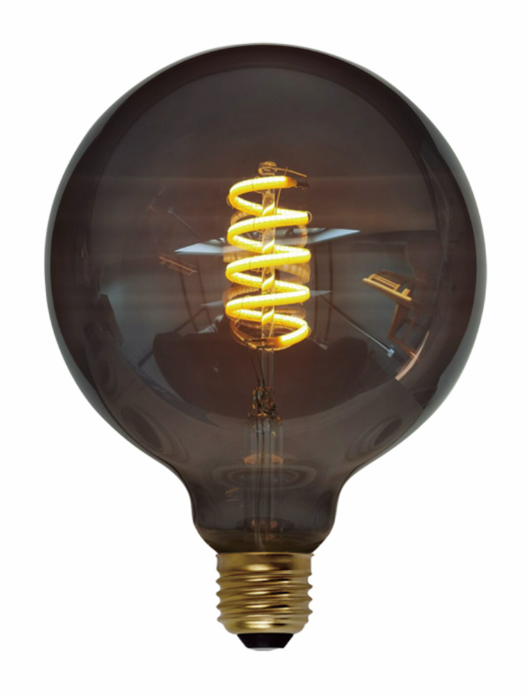 Freelight LED-Beleuchtung  LED Fadenlampe Globe 8W Glühwendel dimmbar 125mm Rauch