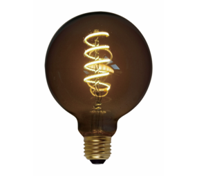 Freelight LED-Beleuchtung  LED Fadenlampe Globe 8W Glühwendel dimmbar 95mm Rauch