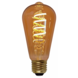 Freelight LED-Beleuchtung  Edison 8W LED Fadenlampe Glühwendel dimmbar 64mm Gold