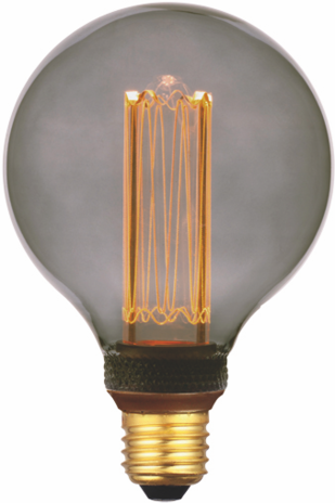 Freelight LED Lampe E27 - 5W - Rauch - 9,5cm - 2000K - 3 Einstellungen mit Erinnerungsfunktion