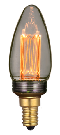 Freelight LED-Beleuchtung  5W LED Lampe Kerze Rauch E14 1800K 3 Einstellungen mit Erinnerungsfunktion