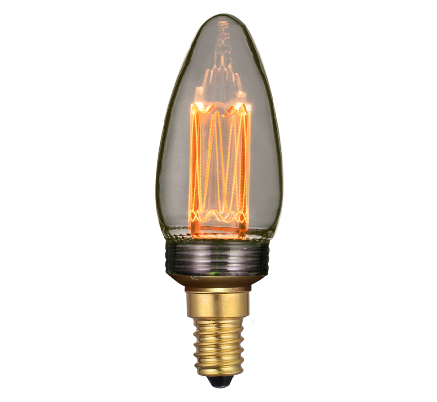 5W LED Lampe Kerze Rauch E14 1800K 3 Einstellungen mit Erinnerungsfunktion