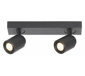 Freelight LED-Beleuchtung  LED Balken Razza mit 2 Lichtern GU10 Schwarz