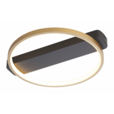 Freelight LED Deckenleuchte Cintura Ø 35cm Schwarz / Gold Freelight LED Deckenleuchte Cintura Ø 35cm Schwarz / Gold