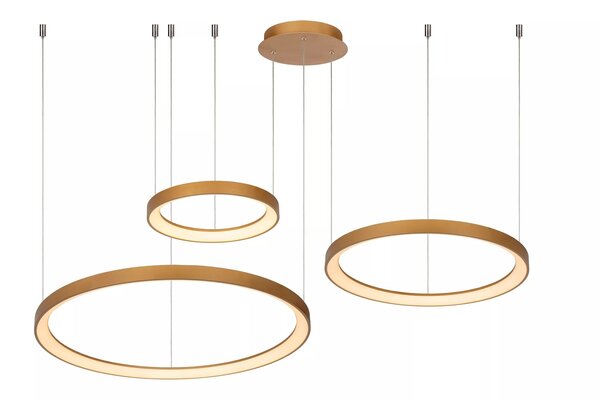 Lucide LED-Beleuchtung LED Hängeleuchte VIDAL - Ø78cm - dimmbar - 120W - 2700K - Gold matt Lucide LED-Beleuchtung LED Hängeleuchte VIDAL - Ø78cm - dimmbar - 120W - 2700K - Gold matt