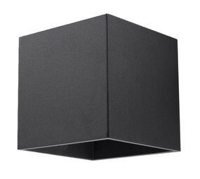 Sollux Lighting Wandleuchte QUAD 1 Schwarz - 1x GU10 Fassung - max. 40W - exkl. LED's Sollux Lighting Wandleuchte QUAD 1 Schwarz - 1x GU10 Fassung - max. 40W - exkl. LED's