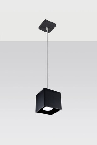 Sollux Lighting Hängeleuchte QUAD 1 Schwarz - 1x GU10 Fassung - max. 40W - exkl. LED's Sollux Lighting Hängeleuchte QUAD 1 Schwarz - 1x GU10 Fassung - max. 40W - exkl. LED's