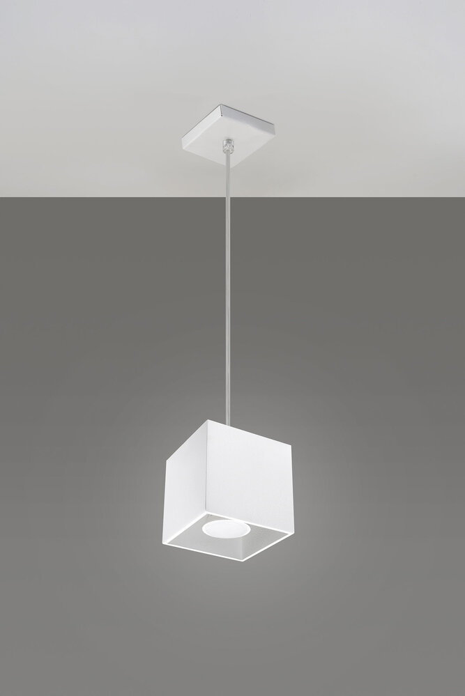 Sollux Lighting Hängeleuchte QUAD 1 Weiß - 1x GU10 Fassung - max. 40W - exkl. LED's