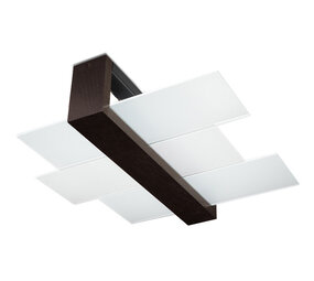 Sollux Lighting Deckenspot FENIKS 2 Wengé Holz - 2x E27 Fassung - max. 2x60W - exkl. LED's Sollux Lighting Deckenspot FENIKS 2 Wengé Holz - 2x E27 Fassung - max. 2x60W - exkl. LED's