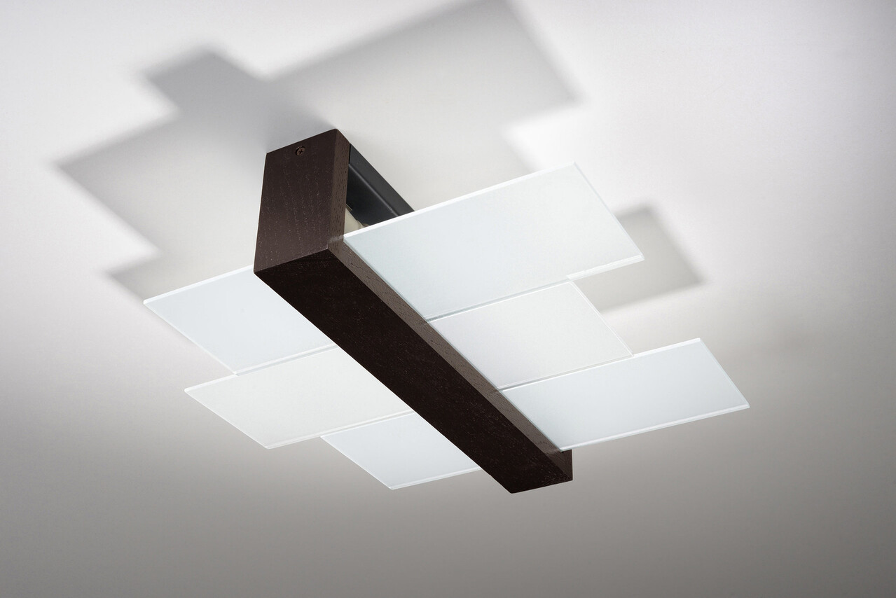 Sollux Lighting Deckenspot FENIKS 2 Wengé Holz - 2x E27 Fassung - max. 2x60W - exkl. LED's Sollux Lighting Deckenspot FENIKS 2 Wengé Holz - 2x E27 Fassung - max. 2x60W - exkl. LED's