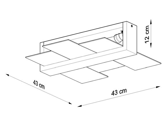 Sollux Lighting Deckenspot FENIKS 2 Wengé Holz - 2x E27 Fassung - max. 2x60W - exkl. LED's Sollux Lighting Deckenspot FENIKS 2 Wengé Holz - 2x E27 Fassung - max. 2x60W - exkl. LED's