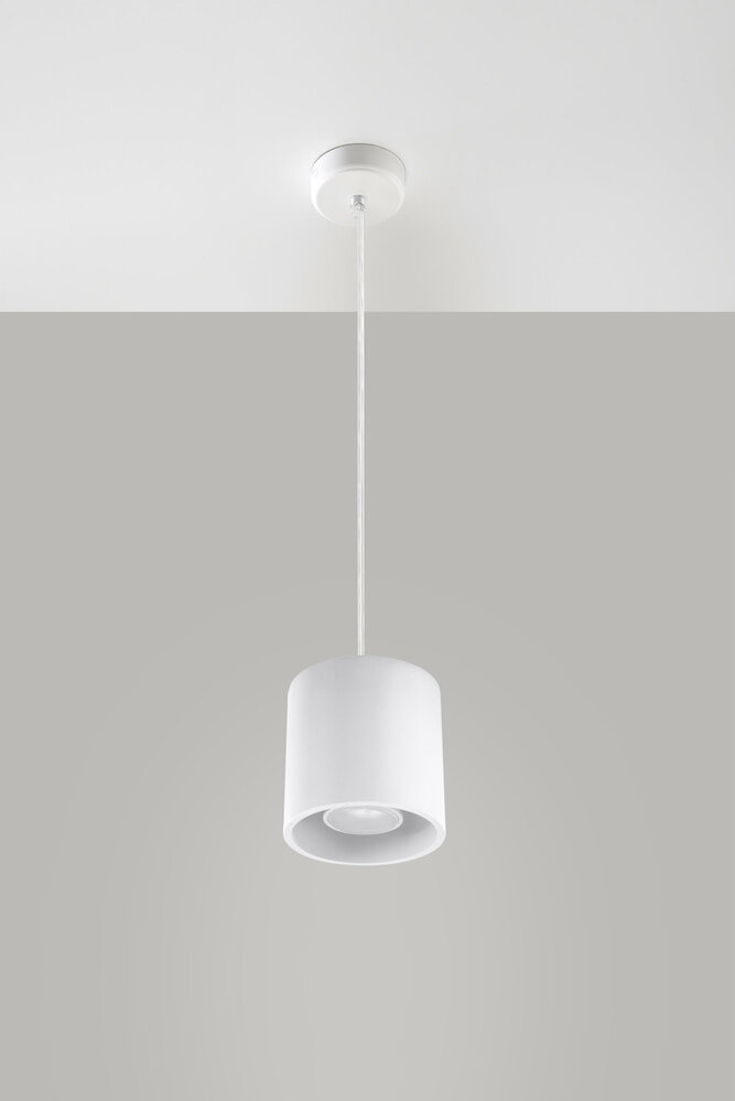 Sollux Lighting Hängeleuchte ORBIS 1 Weiß - 1x GU10 Fassung - max. 40W - exkl. LED's Sollux Lighting Hängeleuchte ORBIS 1 Weiß - 1x GU10 Fassung - max. 40W - exkl. LED's