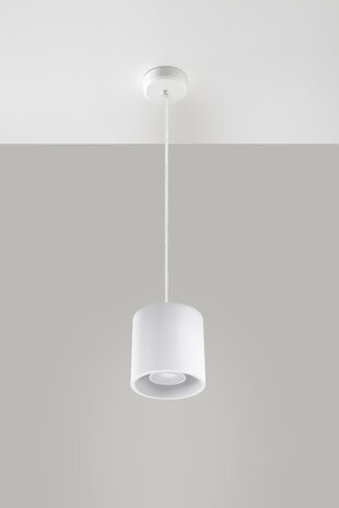 Sollux Lighting Hängeleuchte ORBIS 1 Weiß - 1x GU10 Fassung - max. 40W - exkl. LED's Sollux Lighting Hängeleuchte ORBIS 1 Weiß - 1x GU10 Fassung - max. 40W - exkl. LED's