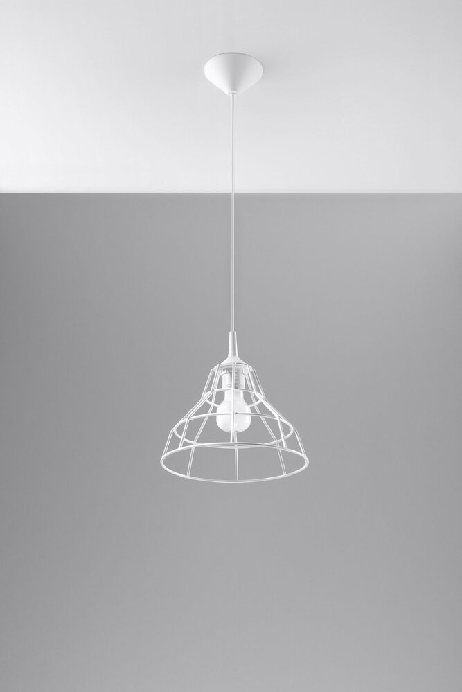 Sollux Lighting Hängeleuchte ANATA Weiß - 1x E27 Fassung - max. 60W - exkl. LED's