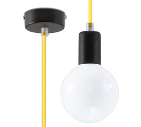 Sollux Lighting Hängeleuchte EDISON Gelb - 1x E27 Fassung - max. 60W - exkl. LED's