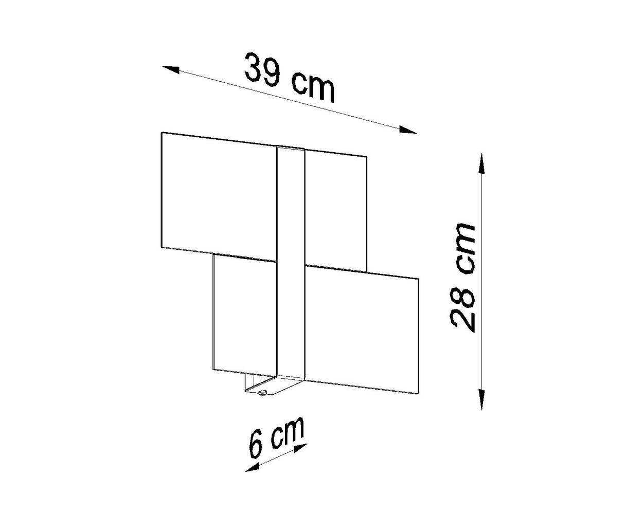 Sollux Lighting Wandleuchte MASSIMO Chrom - 2x E14 Fassung - max. 2x40W - exkl. LED's Sollux Lighting Wandleuchte MASSIMO Chrom - 2x E14 Fassung - max. 2x40W - exkl. LED's