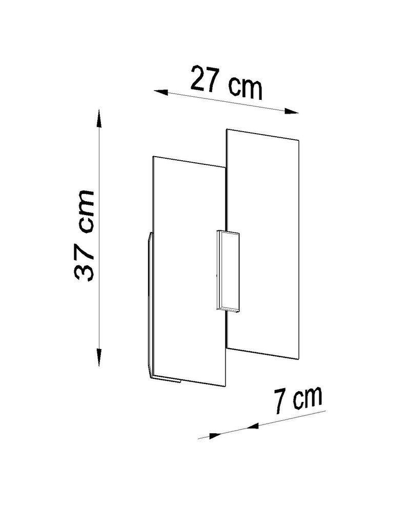Sollux Lighting Wandleuchte FABIANO - 2x E27 Fassung - max. 2x60W - exkl. LED's Sollux Lighting Wandleuchte FABIANO - 2x E27 Fassung - max. 2x60W - exkl. LED's