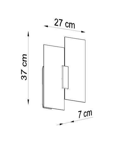 Sollux Lighting Wandleuchte FABIANO - 2x E27 Fassung - max. 2x60W - exkl. LED's Sollux Lighting Wandleuchte FABIANO - 2x E27 Fassung - max. 2x60W - exkl. LED's