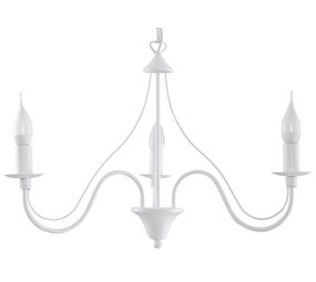 Sollux Lighting Kronleuchter MINERWA 3 Weiß - 3x E14 Fassung - max. 3x40W - exkl. LED's