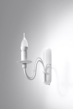 Sollux Lighting Wandleuchte MINERWA Weiß - 1x E14 Fassung - max. 40W - exkl. LED's Sollux Lighting Wandleuchte MINERWA Weiß - 1x E14 Fassung - max. 40W - exkl. LED's