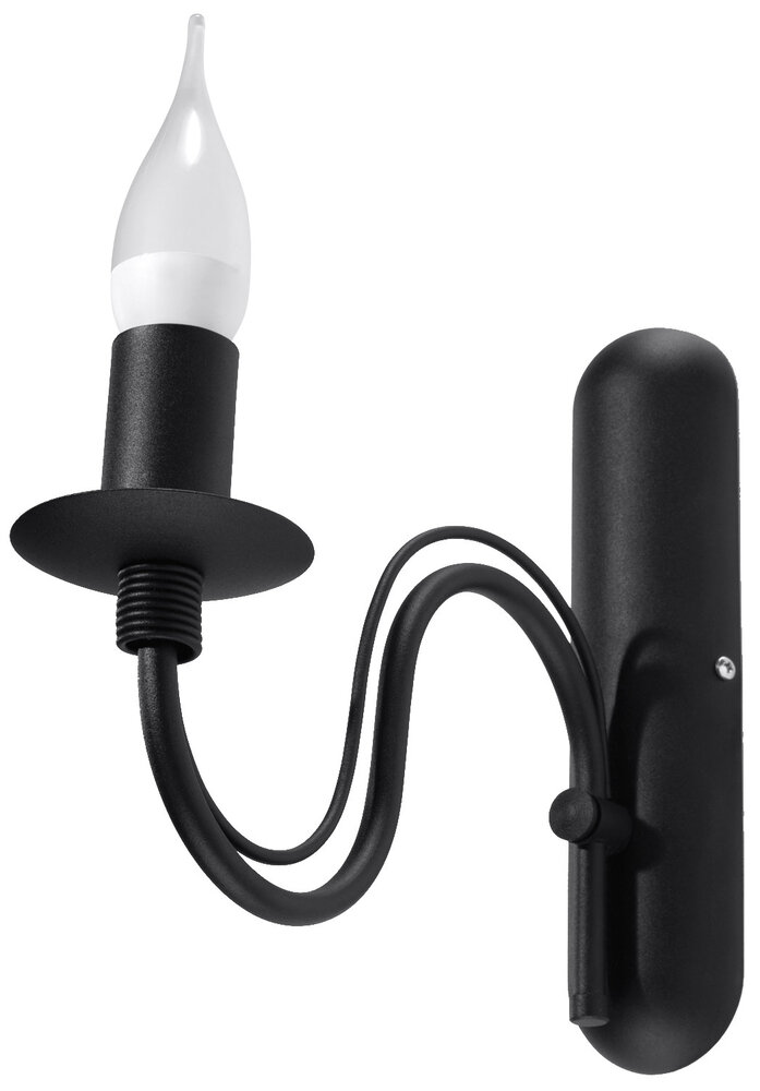 Sollux Lighting Wandleuchte MINERWA Schwarz - 1x E14 Fassung - max. 40W - exkl. LED's Sollux Lighting Wandleuchte MINERWA Schwarz - 1x E14 Fassung - max. 40W - exkl. LED's