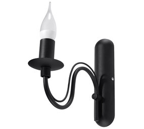 Sollux Lighting Wandleuchte MINERWA Schwarz - 1x E14 Fassung - max. 40W - exkl. LED's Sollux Lighting Wandleuchte MINERWA Schwarz - 1x E14 Fassung - max. 40W - exkl. LED's