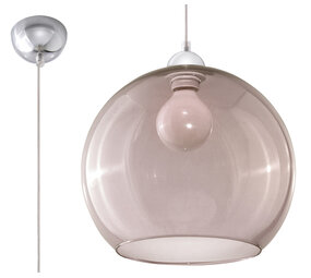 Sollux Lighting Pendelleuchte BALL Grafit - 1x E27 Fassung - max. 60W - exkl. LED's