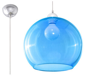 Sollux Lighting Pendelleuchte BALL Blau - 1x E27 Fassung - max. 60W - exkl. LED's Sollux Lighting Pendelleuchte BALL Blau - 1x E27 Fassung - max. 60W - exkl. LED's