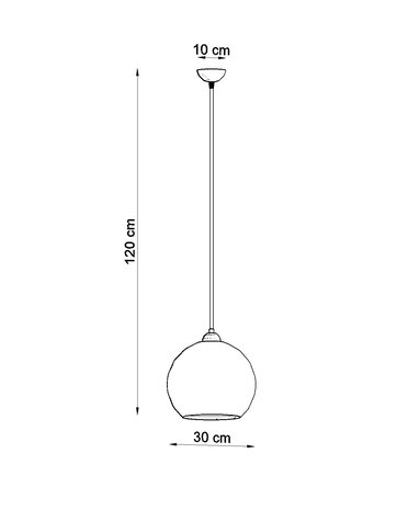 Sollux Lighting Pendelleuchte BALL Blau - 1x E27 Fassung - max. 60W - exkl. LED's Sollux Lighting Pendelleuchte BALL Blau - 1x E27 Fassung - max. 60W - exkl. LED's