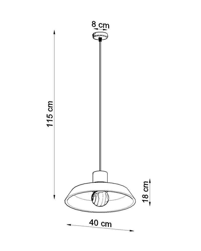 Sollux Lighting Pendelleuchte AFRA - 1x E27 Fassung - max. 60W - exkl. LED's Sollux Lighting Pendelleuchte AFRA - 1x E27 Fassung - max. 60W - exkl. LED's