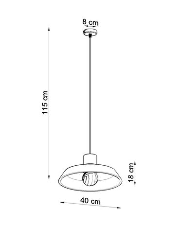 Sollux Lighting Pendelleuchte AFRA - 1x E27 Fassung - max. 60W - exkl. LED's Sollux Lighting Pendelleuchte AFRA - 1x E27 Fassung - max. 60W - exkl. LED's