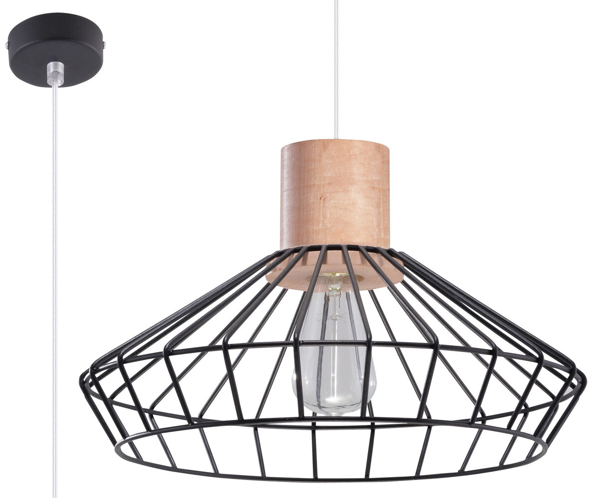 Sollux Lighting Pendelleuchte LORA - 1x E27 Fassung - max. 60W - exkl. LED's