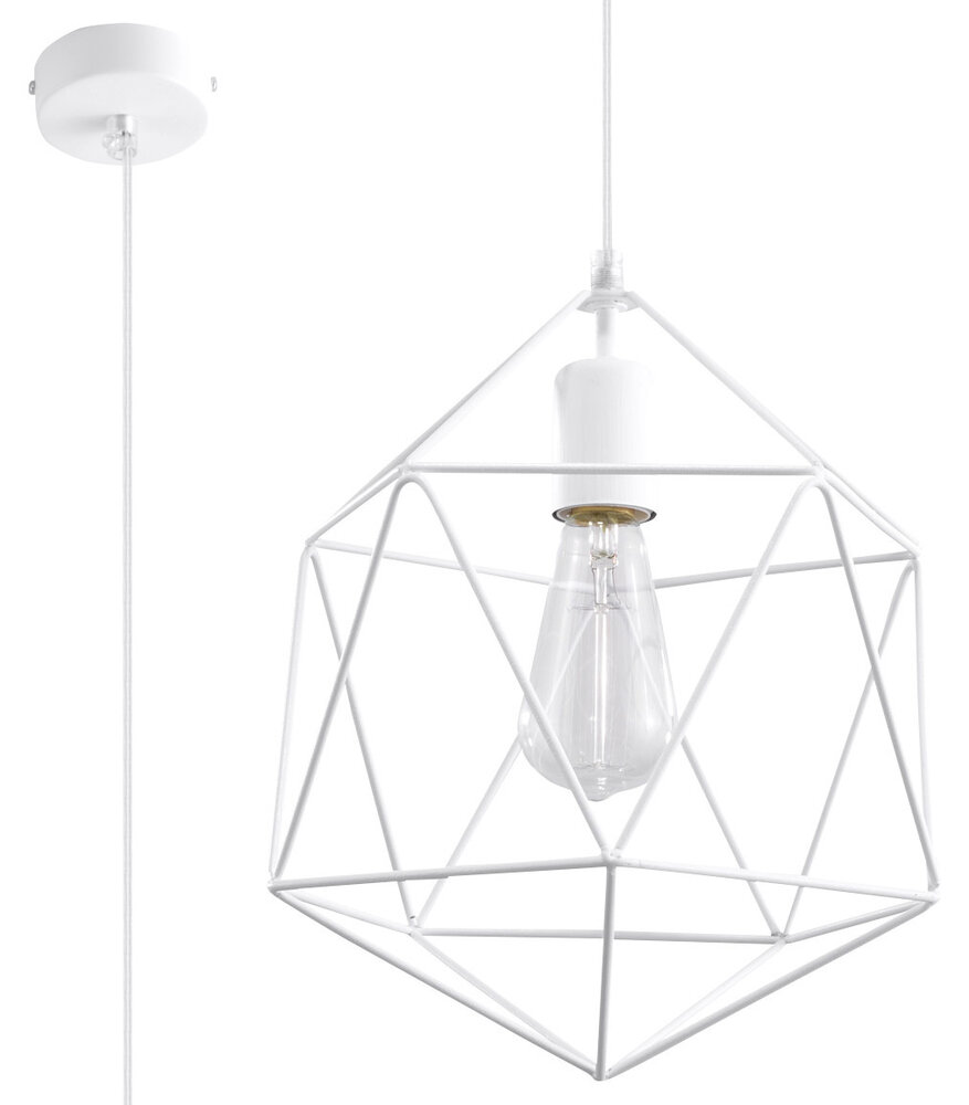 Sollux Lighting Pendelleuchte GASPARE Weiß - 1x E27 Fassung - max. 60W - exkl. LED's Sollux Lighting Pendelleuchte GASPARE Weiß - 1x E27 Fassung - max. 60W - exkl. LED's