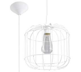 Sollux Lighting Pendelleuchte CELTA Weiß - 1x E27 Fassung - max. 60W - exkl. LED's Sollux Lighting Pendelleuchte CELTA Weiß - 1x E27 Fassung - max. 60W - exkl. LED's