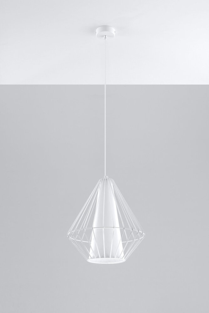 Sollux Lighting Pendelleuchte DEMI Weiß - 1x E27 Fassung - max. 60W - exkl. LED's Sollux Lighting Pendelleuchte DEMI Weiß - 1x E27 Fassung - max. 60W - exkl. LED's